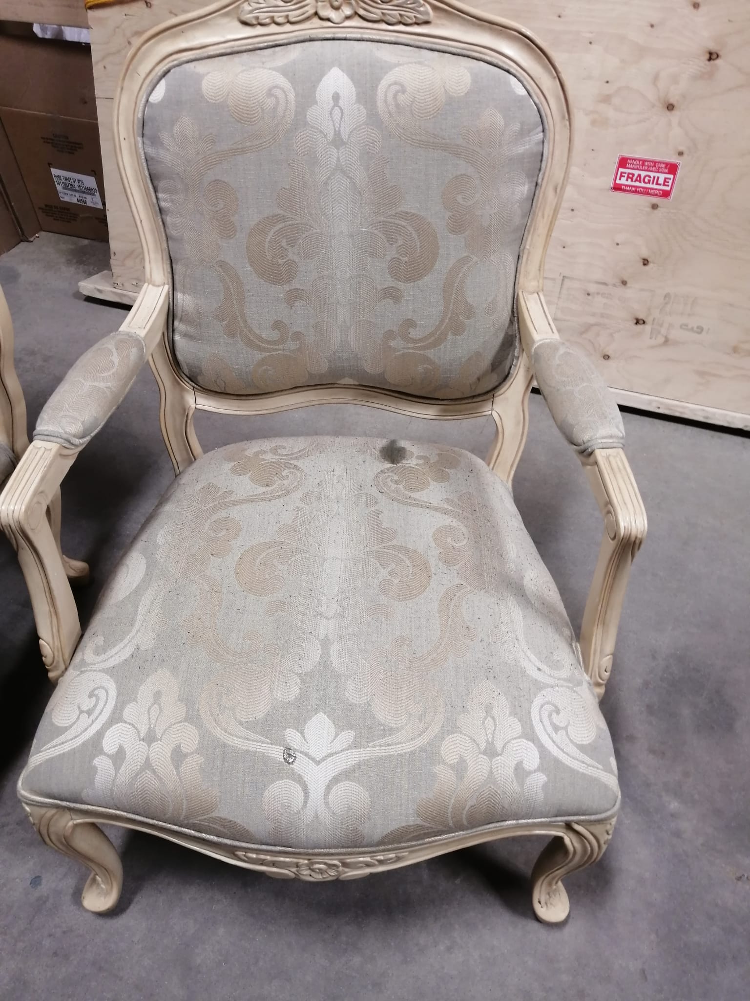 French chair after cleaning